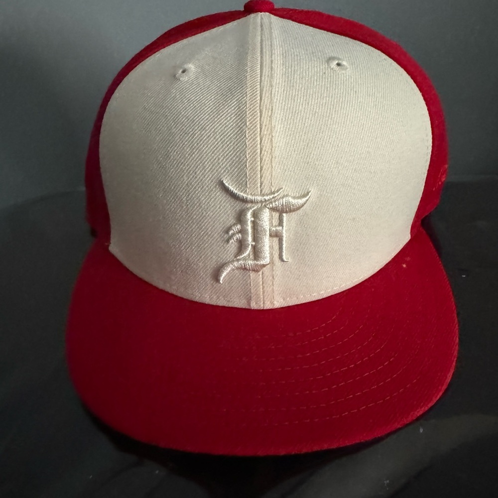 Fear of God Red and Cream Cap